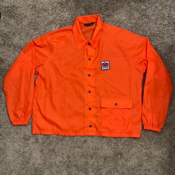 swingster Other - 1970's vintage classic Orange Windbreaker Jacket with Graybar Eagle